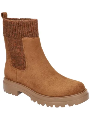 Gable Womens Faux Suede Zip Up Ankle Boots