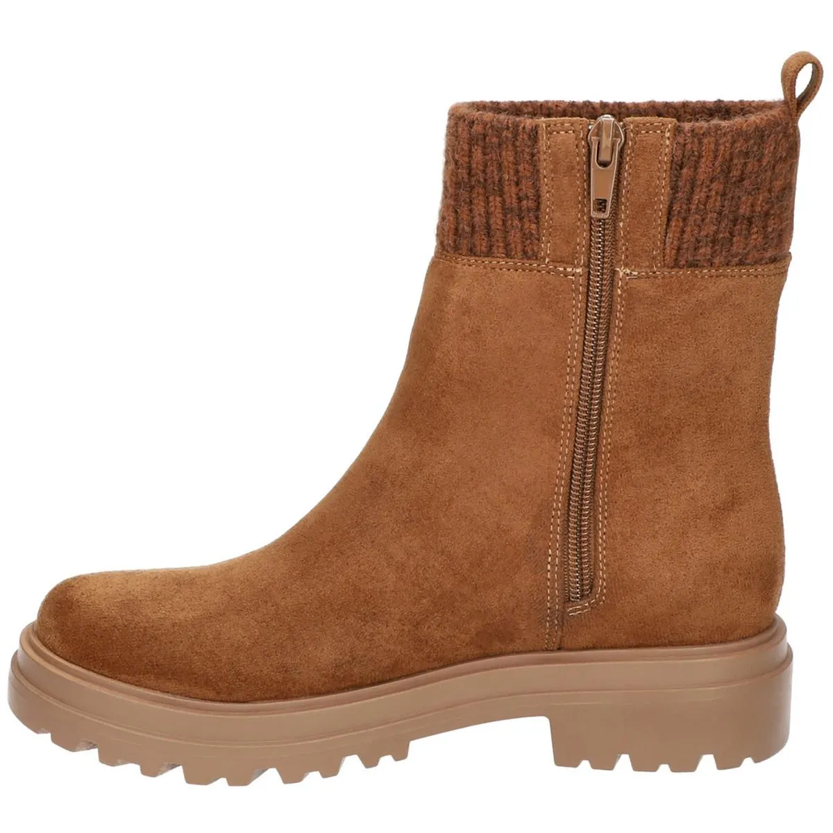 Gable Womens Faux Suede Zip Up Ankle Boots