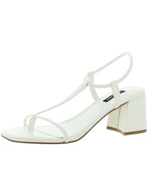 Gardeen 3 Womens Faux Leather Thong Block Heels
