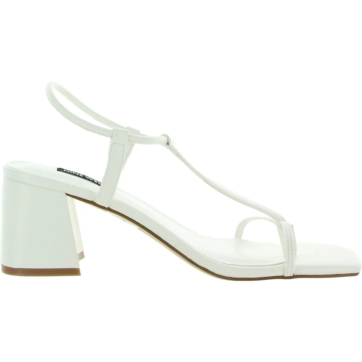 Gardeen 3 Womens Faux Leather Thong Block Heels