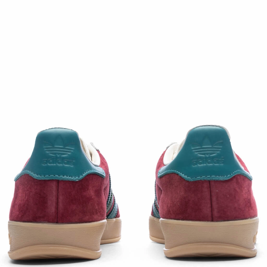 Gazelle Indoor - Collegiate Burgundy/Arctic Fusion/Collegiate Green Adidas Classic Street Sneakers