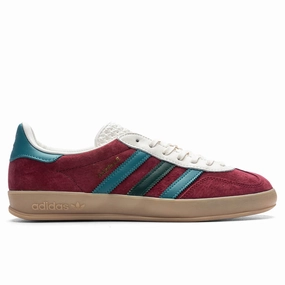 Gazelle Indoor - Collegiate Burgundy/Arctic Fusion/Collegiate Green Classic Adidas sneakers with timeless style
