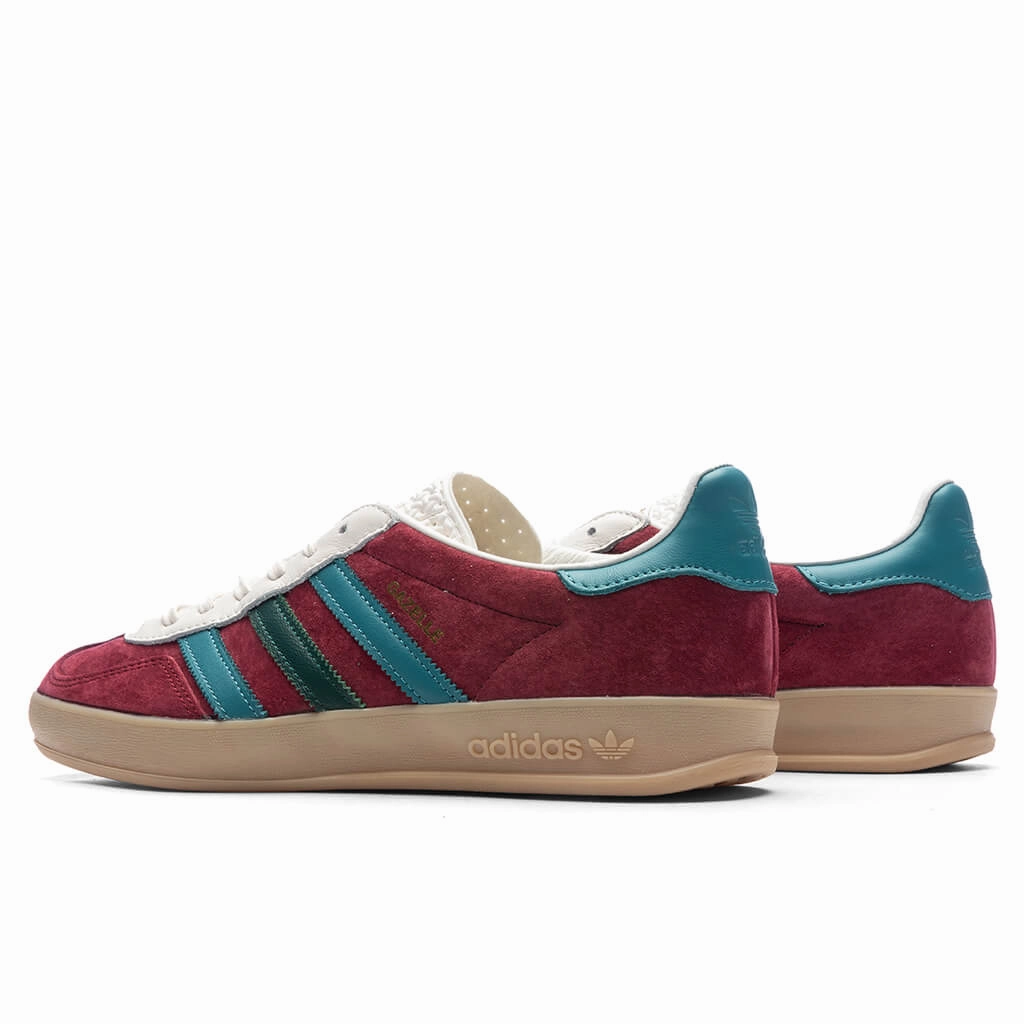 Gazelle Indoor - Collegiate Burgundy/Arctic Fusion/Collegiate Green Adidas Classic Street Sneakers