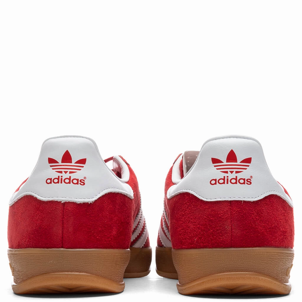 Gazelle Indoor - Scarlet/Cloud White Adidas Classic Street Sneakers