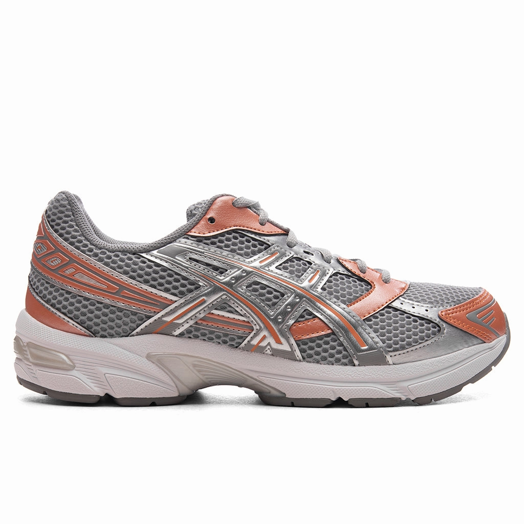 Gel-1130 - Cement Grey/Rust Orange Asics running shoes with gel cushioning