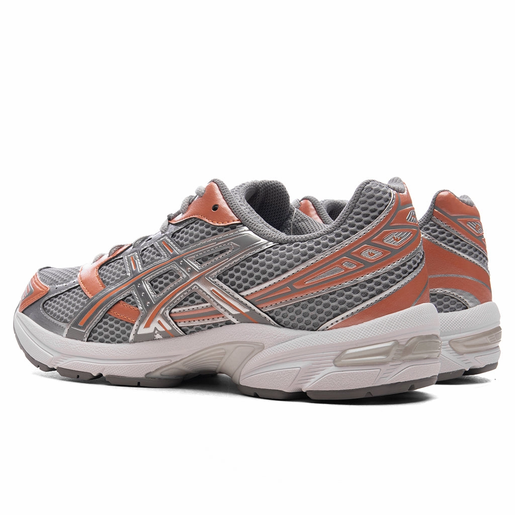 Gel-1130 - Cement Grey/Rust Orange Asics Gel Cushion Running Shoes