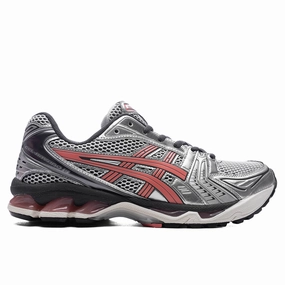 Gel-Kayano 14 - White/Papaya Asics running shoes with gel cushioning