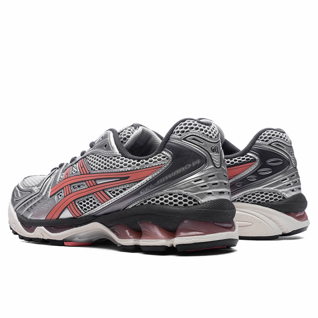 Gel-Kayano 14 - White/Papaya Asics Gel Cushion Running Shoes