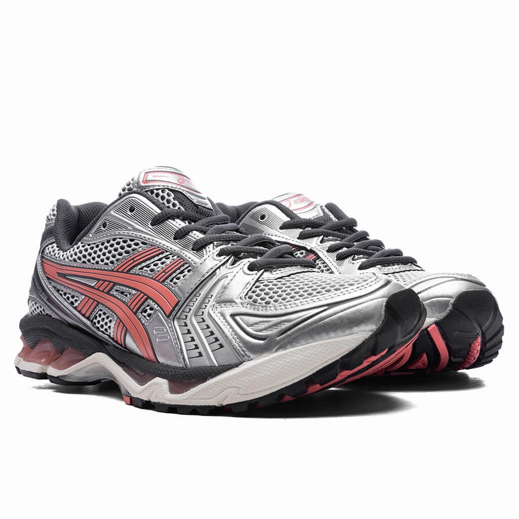Gel-Kayano 14 - White/Papaya Asics Gel Cushion Running Shoes