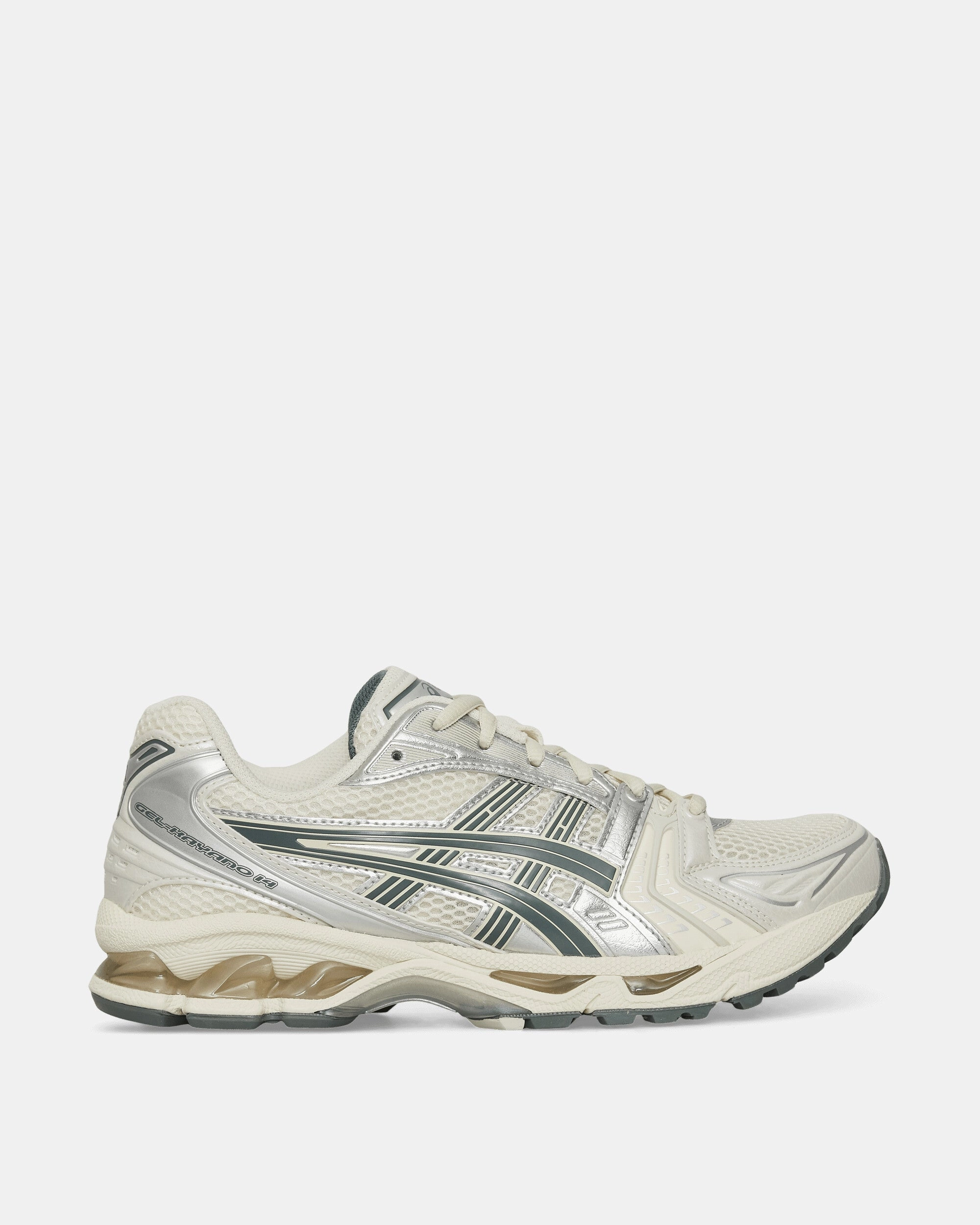 GEL-Kayano 14 Sneakers Birch / Dark Pewter Asics men's running shoes with gel cushioning