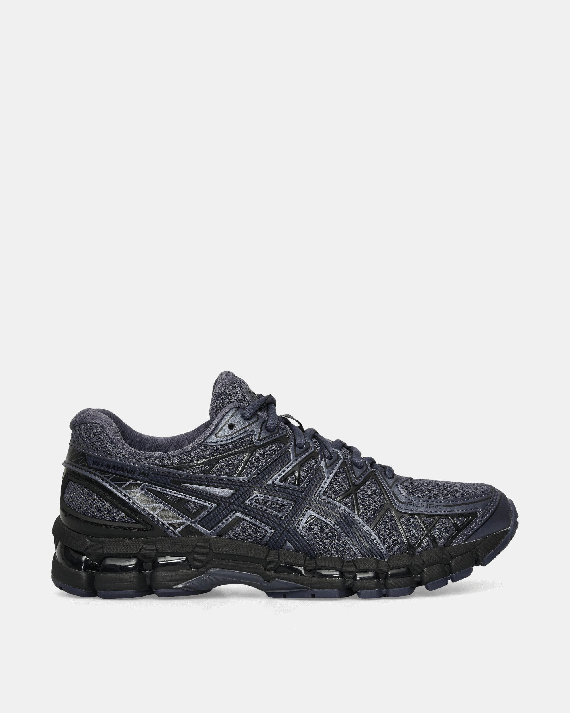 GEL-Kayano 20 Sneakers Indigo Fog / Black Asics men's running shoes with gel cushioning