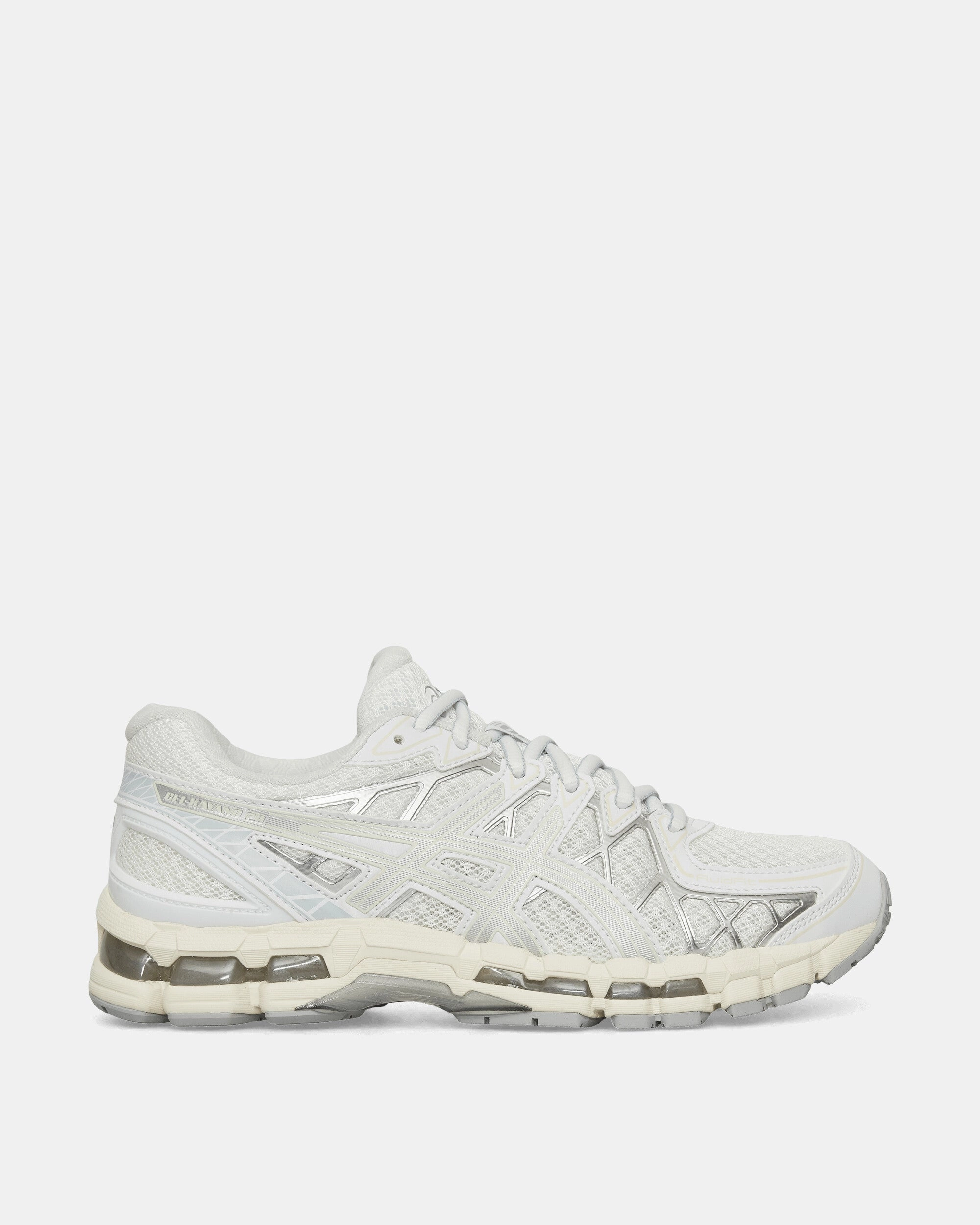 GEL-Kayano 20 Sneakers White / Pure Silver Asics men's running shoes with gel cushioning