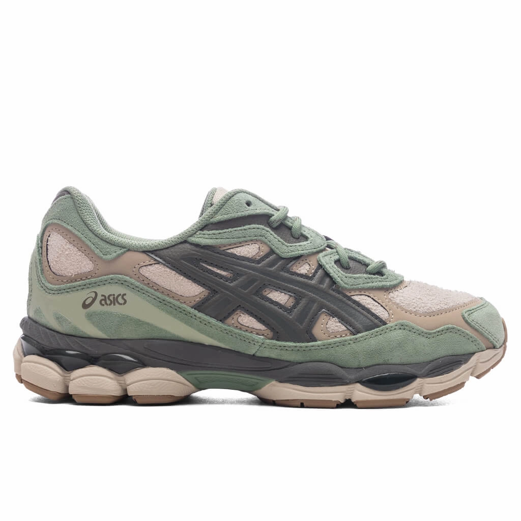 Gel-Nyc - Feather Grey/Truffle Grey Asics running shoes with gel cushioning
