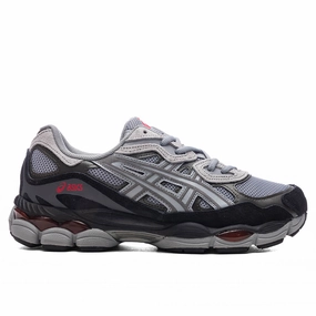 Gel-NYC - Gravel/Black Asics running shoes with gel cushioning
