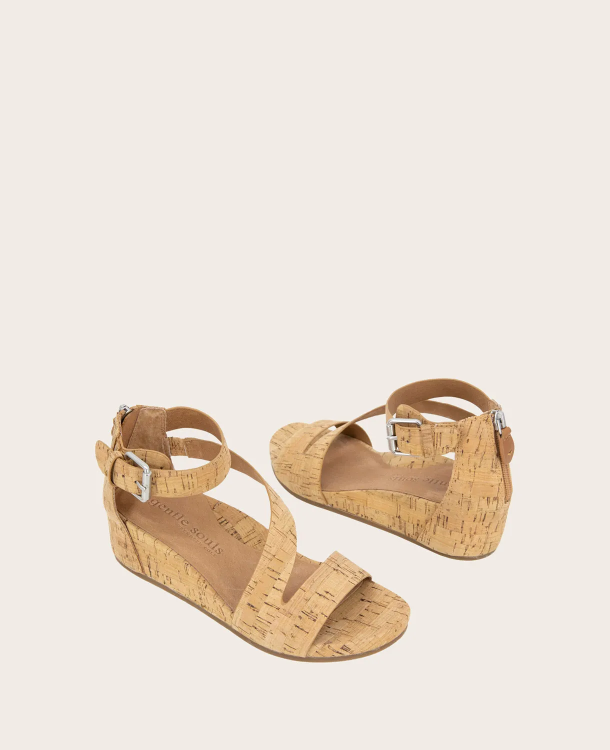 GENTLE SOULS - Gwen Cork Wedge Sandal