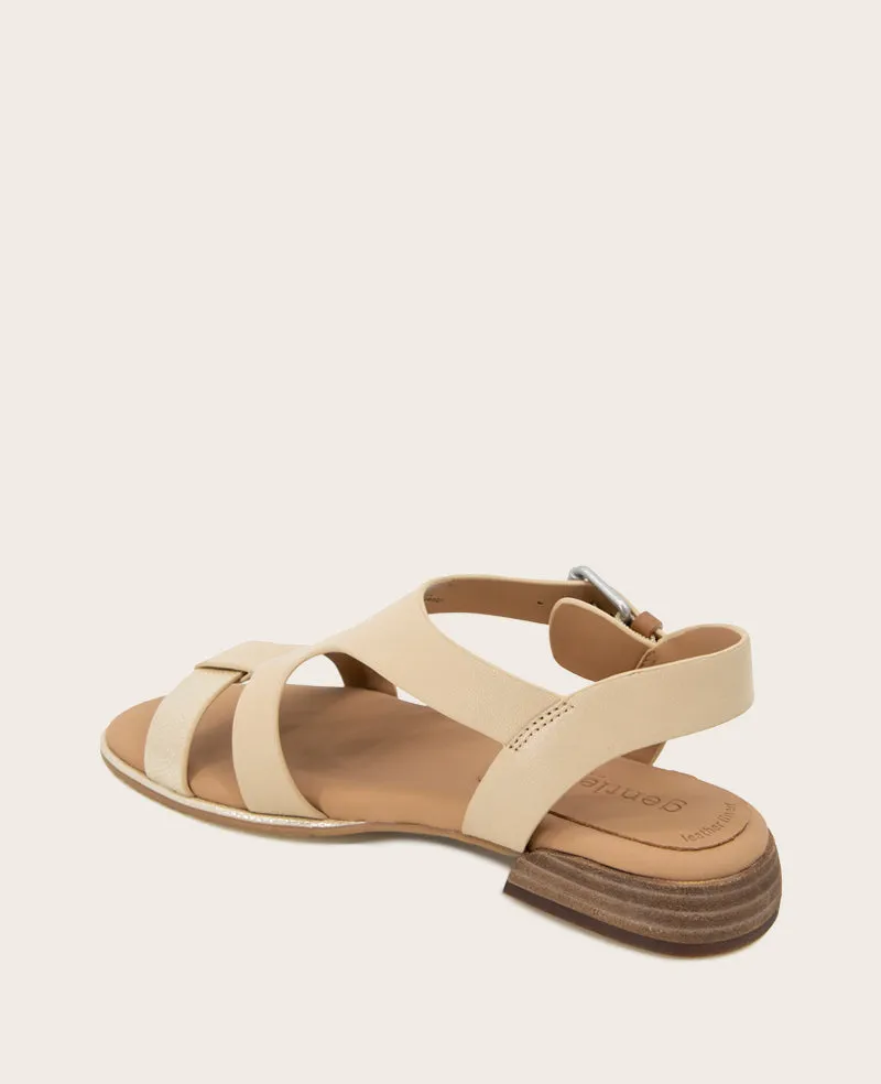 GENTLE SOULS - Haisley Leather Metallic Combo Sandal