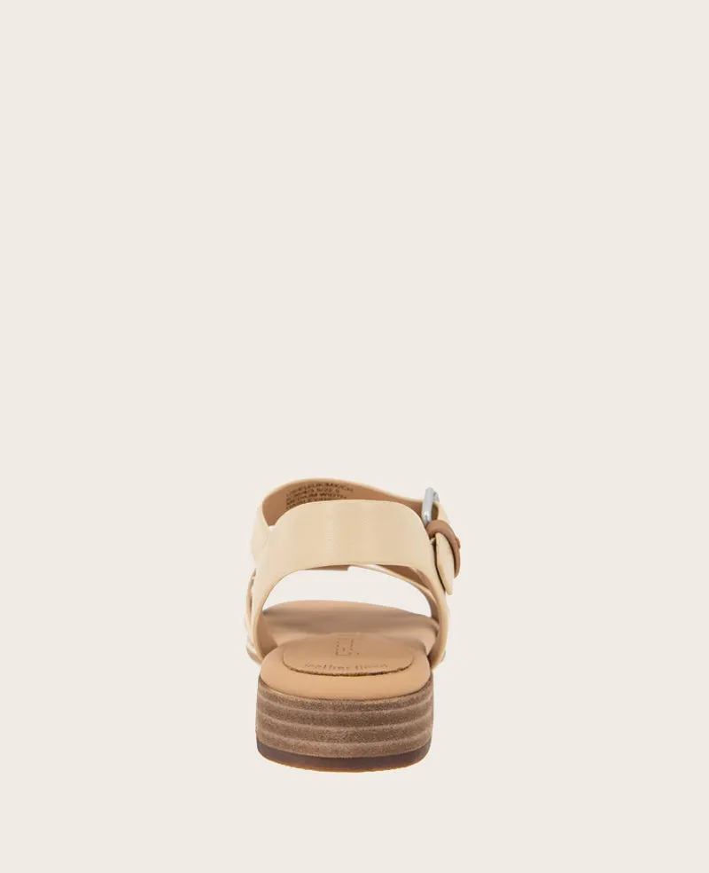 GENTLE SOULS - Haisley Leather Metallic Combo Sandal
