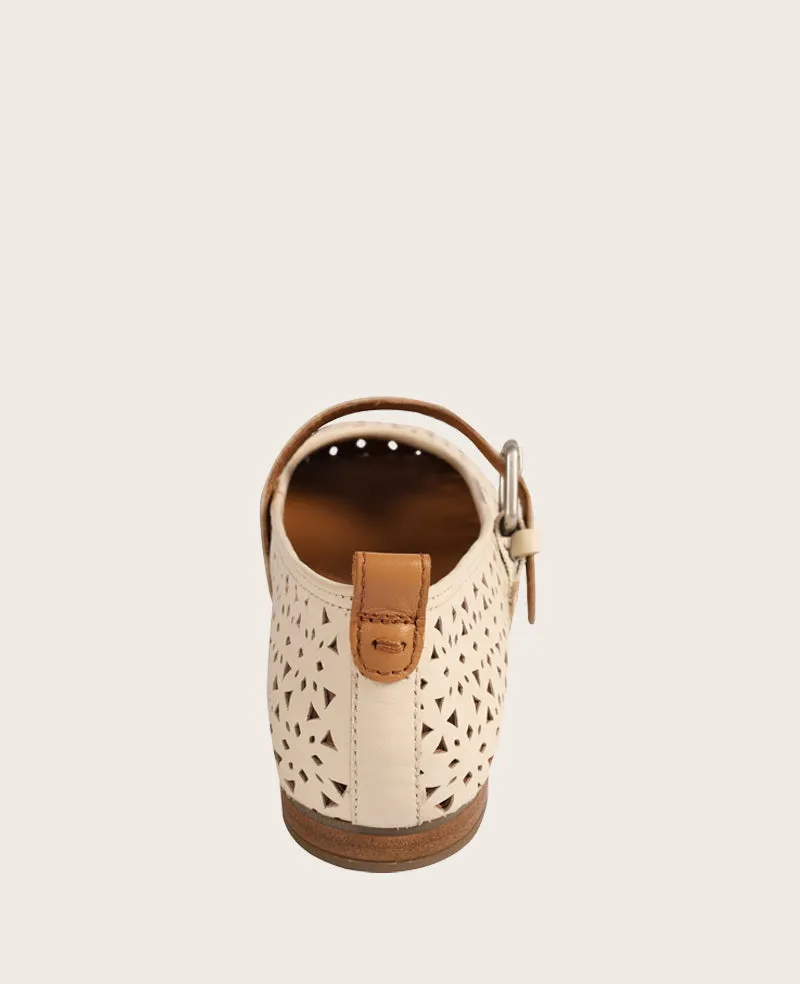 GENTLE SOULS - Karla Perforated Leather Mary Jane Flat