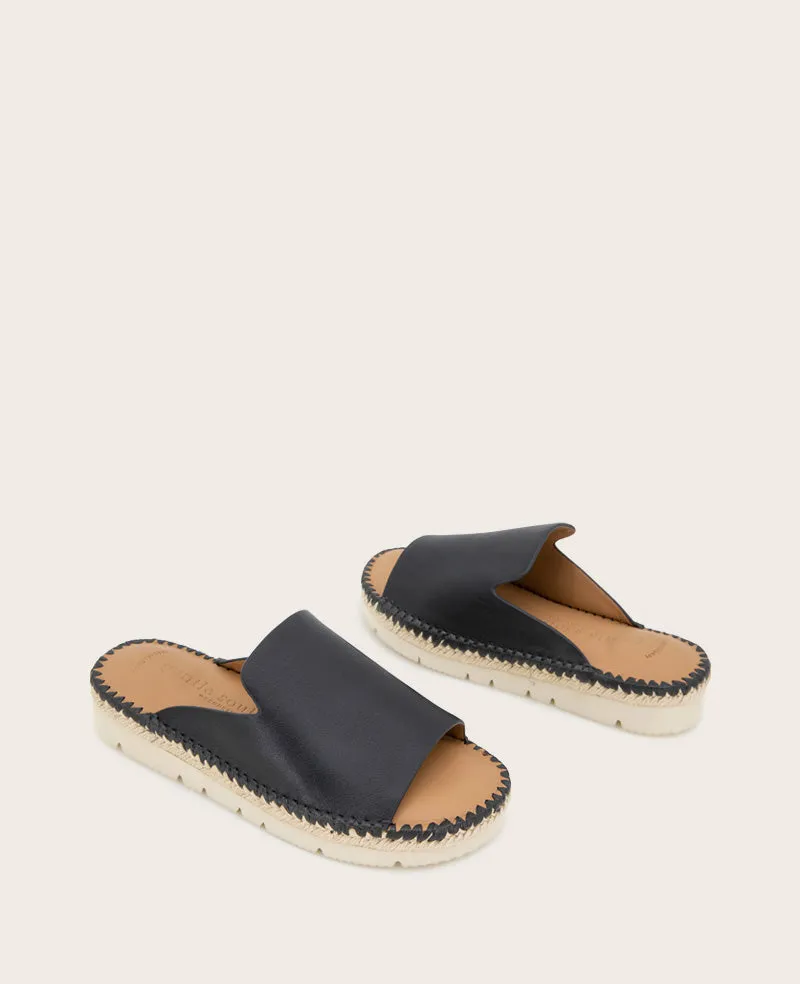 GENTLE SOULS - Leilani Leather Platform Slip On Sandal