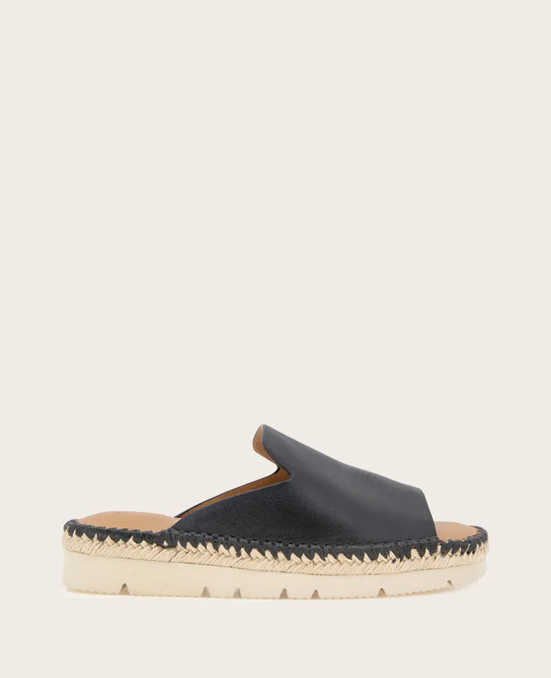 GENTLE SOULS - Leilani Leather Platform Slip On Sandal