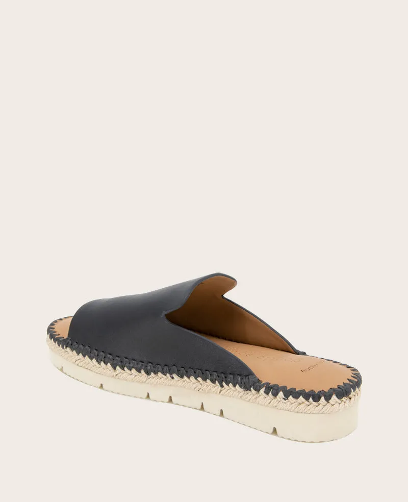 GENTLE SOULS - Leilani Leather Platform Slip On Sandal
