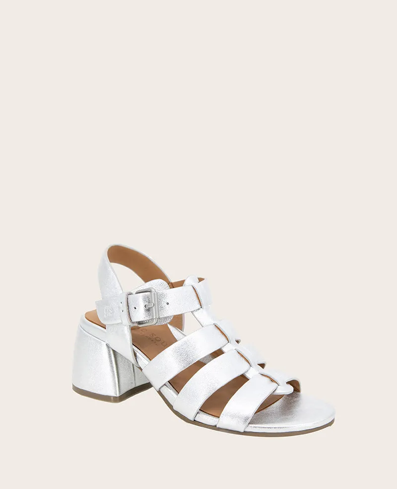 GENTLE SOULS - Margarite Leather Heel Sandal