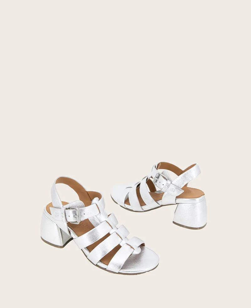 GENTLE SOULS - Margarite Leather Heel Sandal