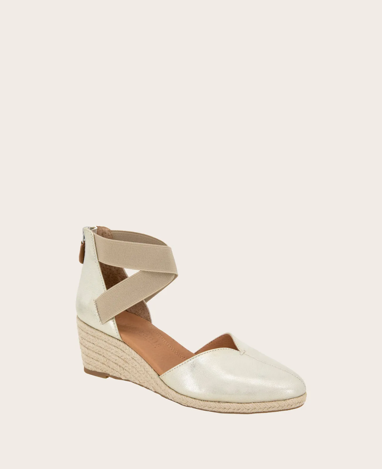 GENTLE SOULS - Orya Leather Espadrille Wedge