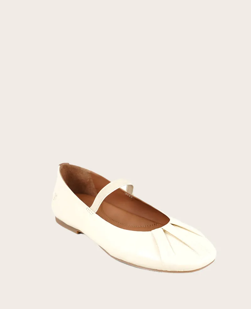 GENTLE SOULS -  Walden Leather Pleated Toe Mary Jane Flat