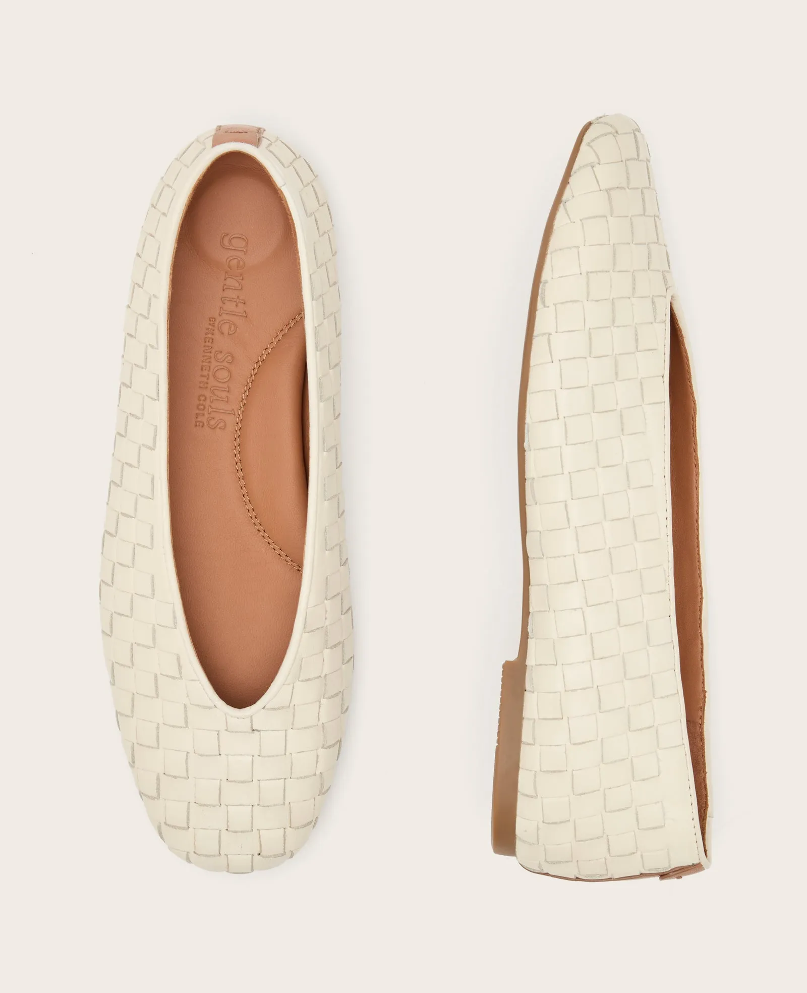 GENTLE SOULS - Willow Woven Leather Flat
