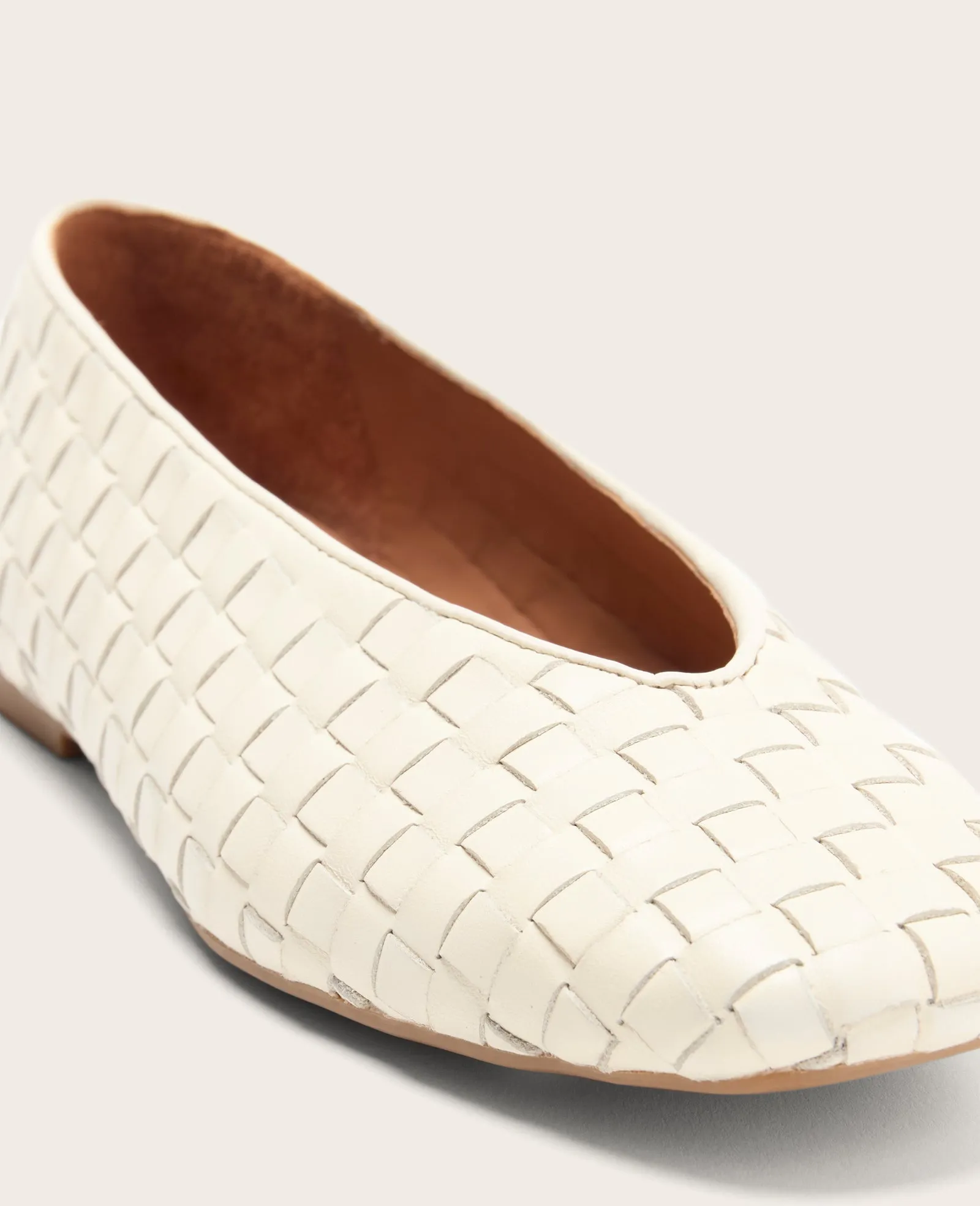 GENTLE SOULS - Willow Woven Leather Flat