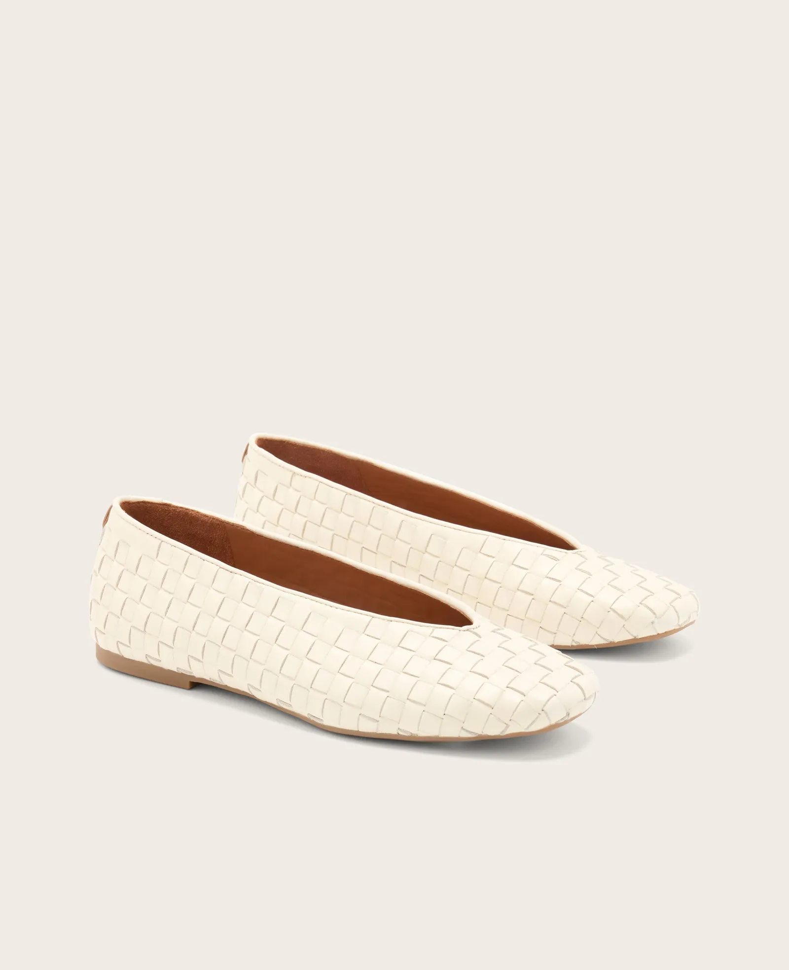 GENTLE SOULS - Willow Woven Leather Flat