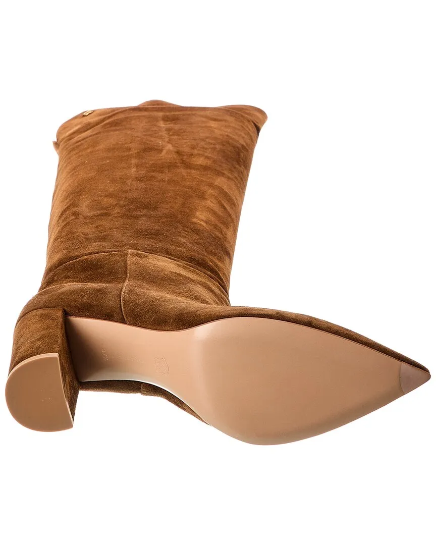 Gianvito Rossi Piper 85 Suede Over-The-Knee Boot