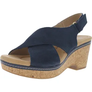 Giselle Cove Womens Peep Toe Leather Heels