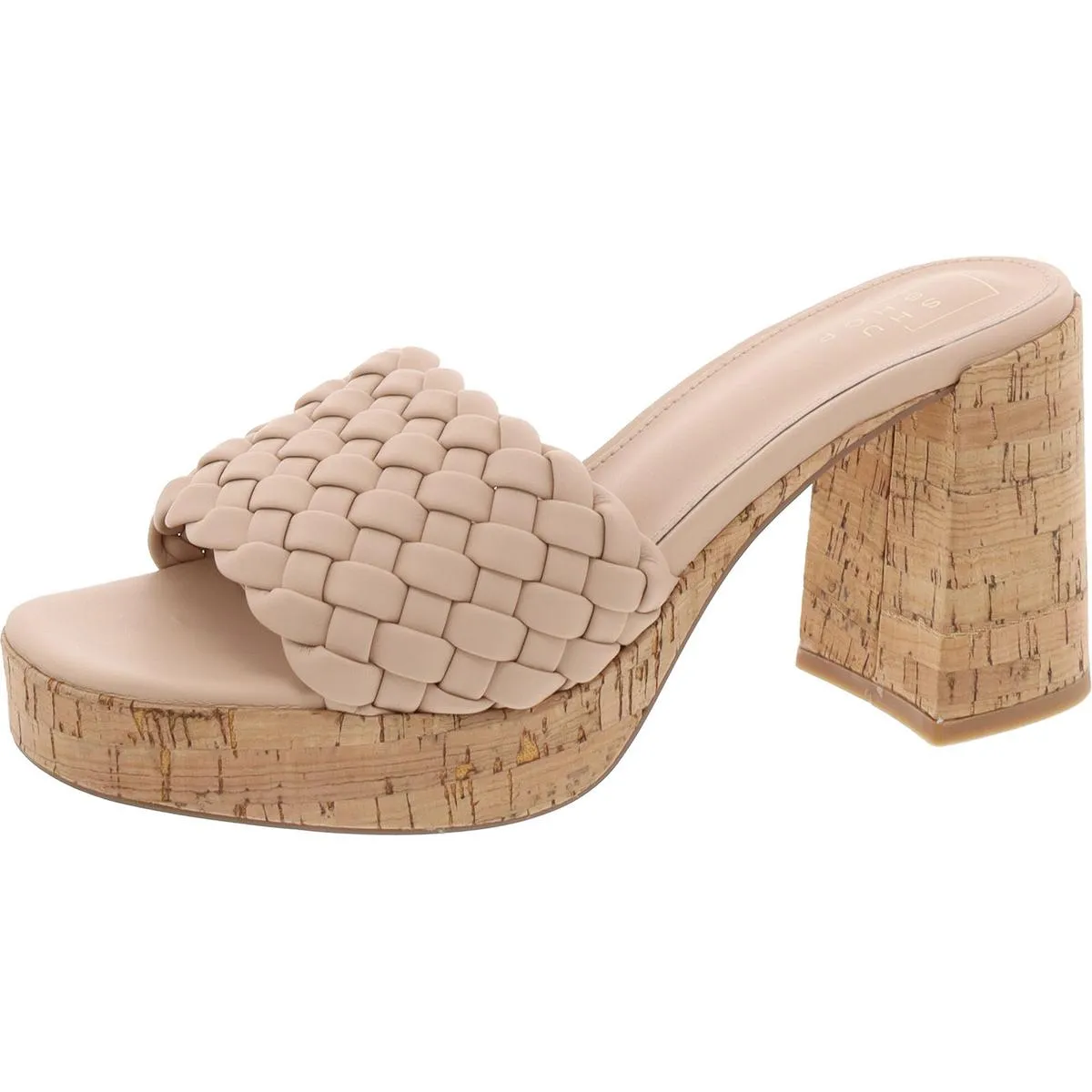 Gladys Womens Slip On Open Toe Platform Sandals