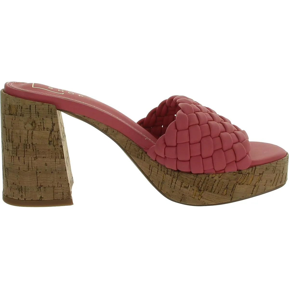 Gladys Womens Slip On Open Toe Platform Sandals