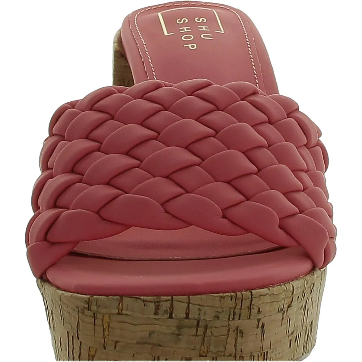 Gladys Womens Slip On Open Toe Platform Sandals