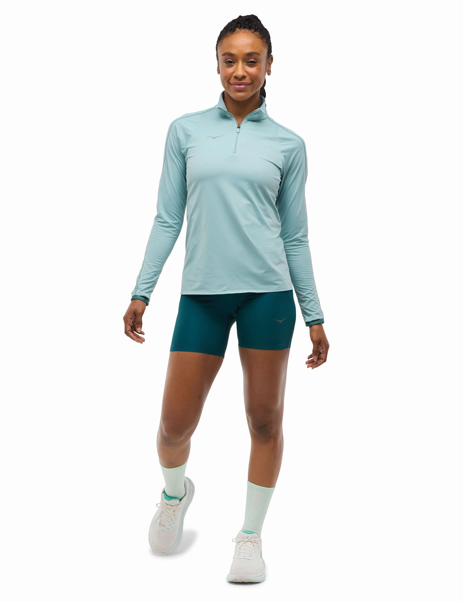 GlideTech Quarter Zip - Druzy Hoka trail-ready performance shoes