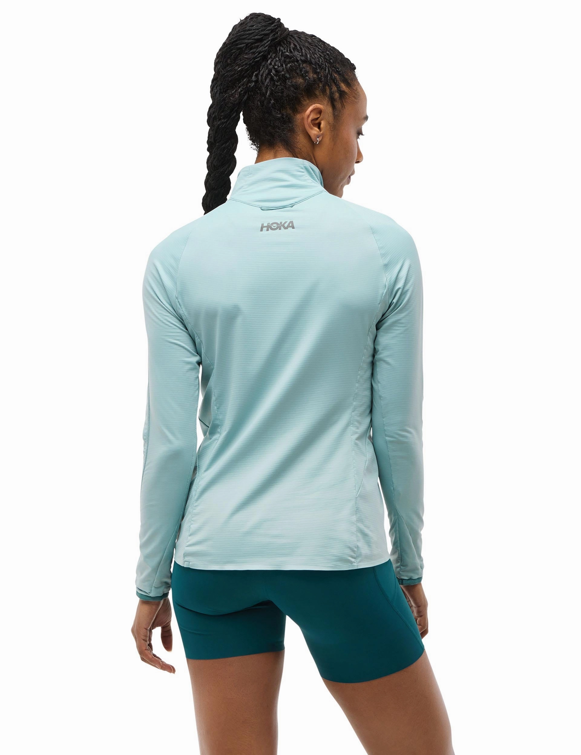 GlideTech Quarter Zip - Druzy Hoka trail-ready performance shoes