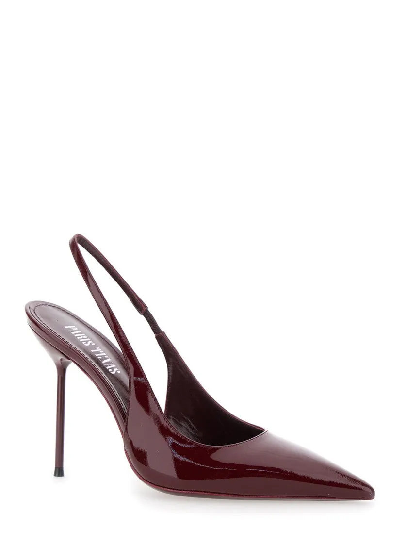Glossy Pointed Toe Lidia Slingback