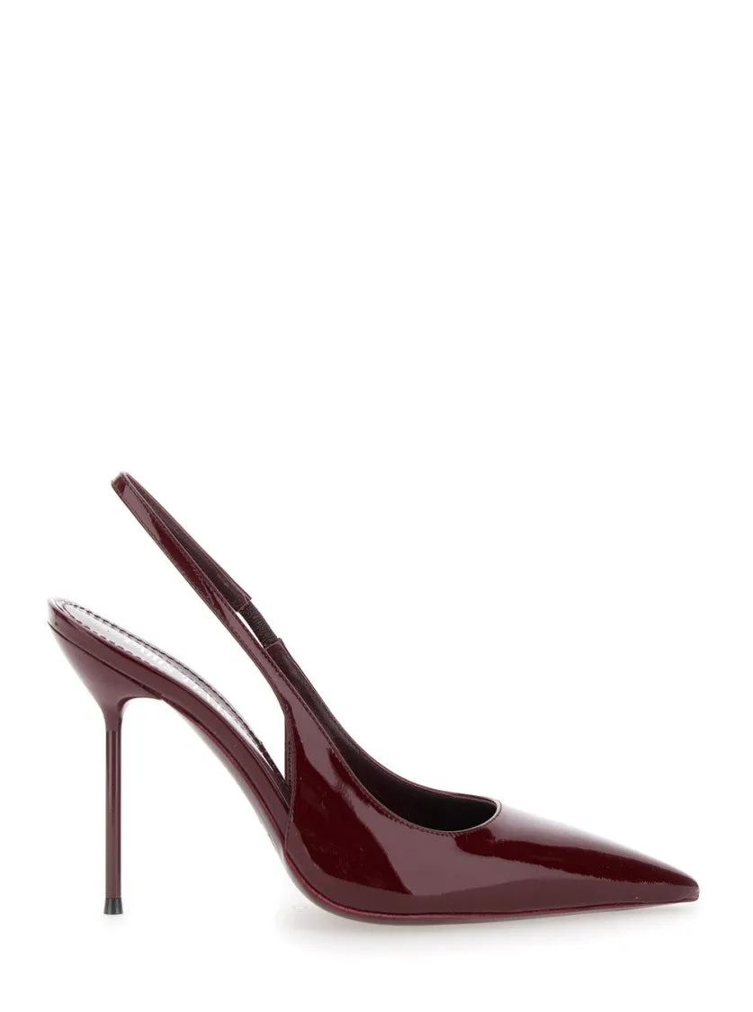 Glossy Pointed Toe Lidia Slingback