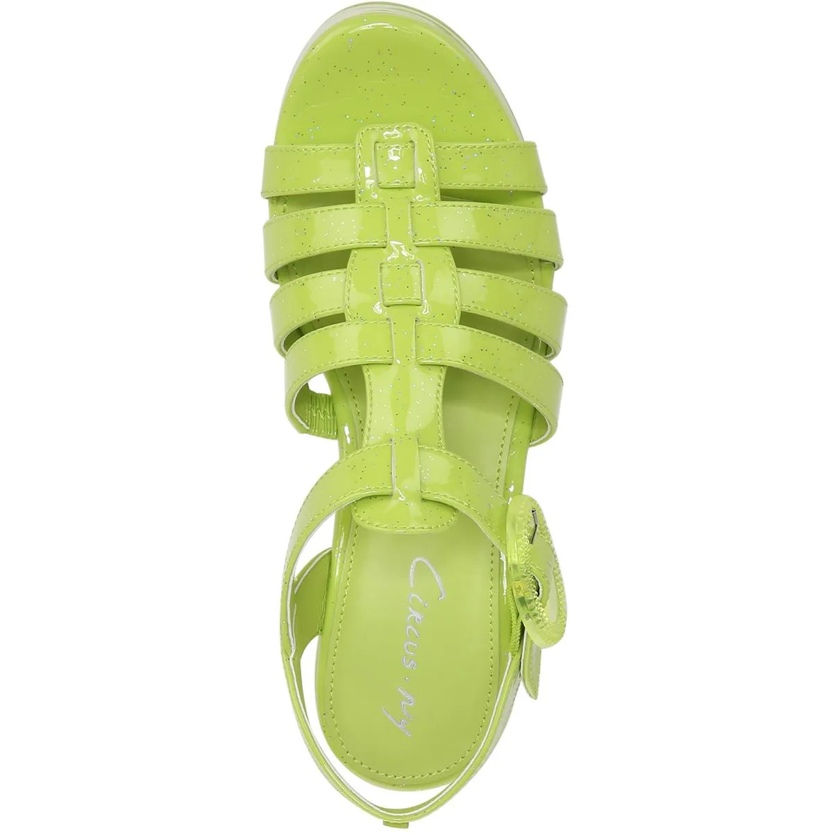 Golda Womens Patent Gladiator Platform Sandals