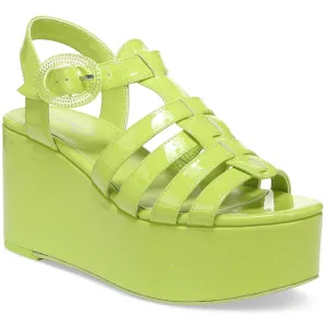 Golda Womens Patent Gladiator Platform Sandals