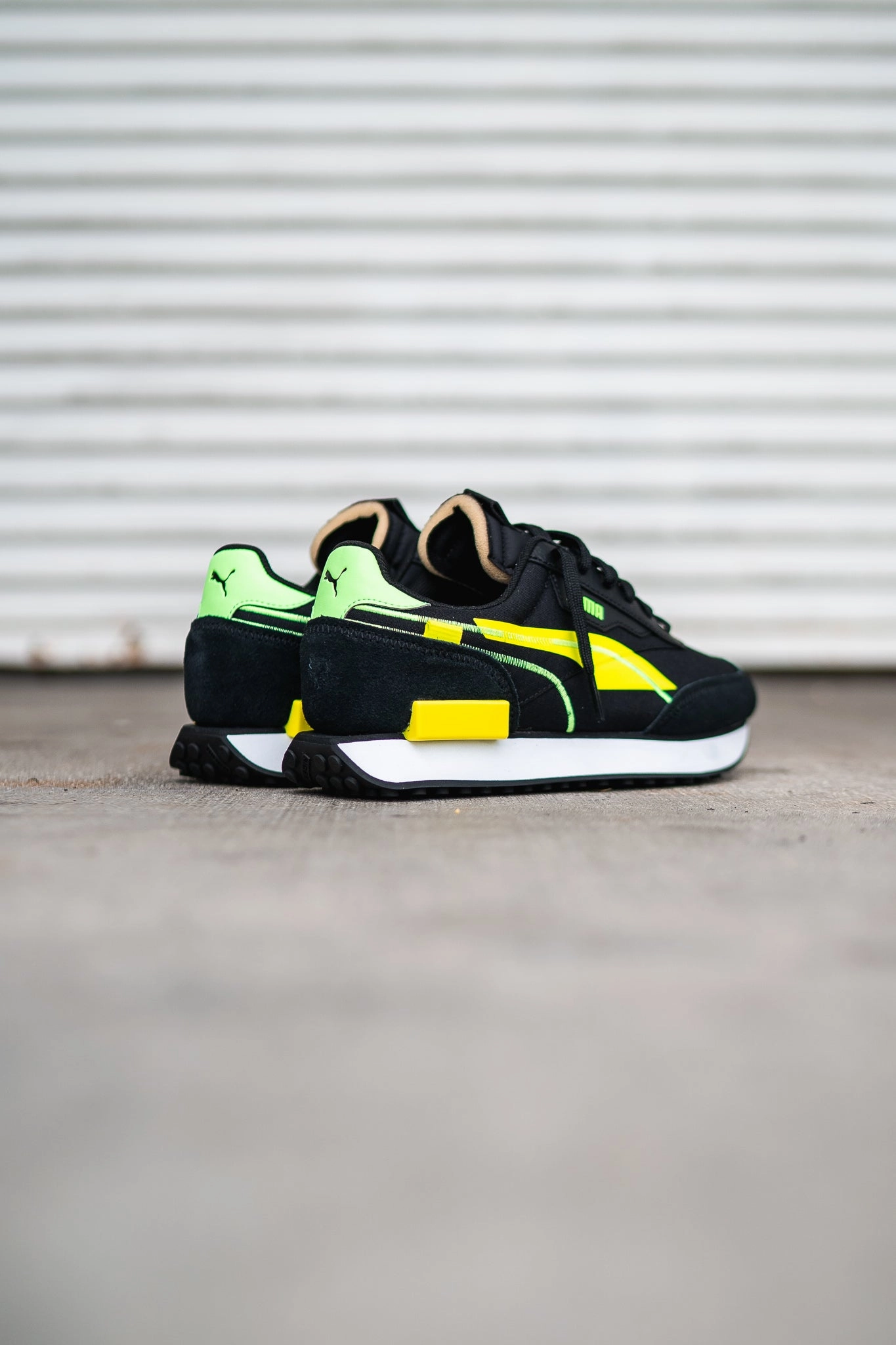 GRADESCHOOL Puma Future Rider Twofold SD JR (Yellow Alert) Puma athletic shoe visuals