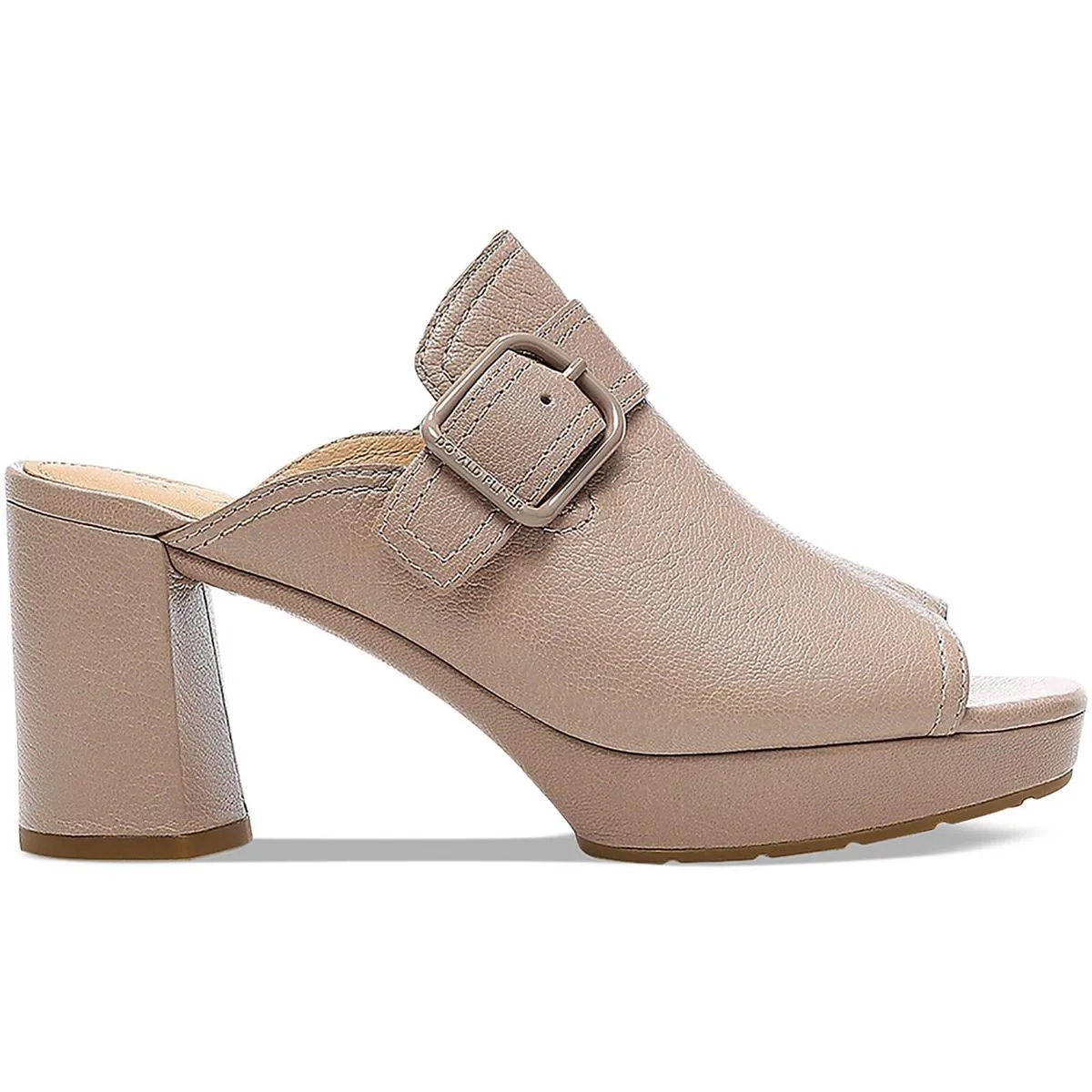 Gramercy64 Womens Leather Square toe Slide Sandals