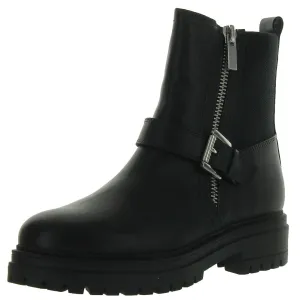 Grant Womens Zip Up Slip On Motorcycle Boots