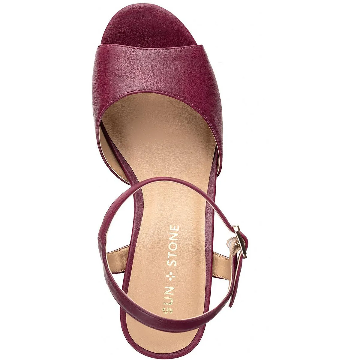 Gretaa Womens Faux Leather Ankle Strap Heels