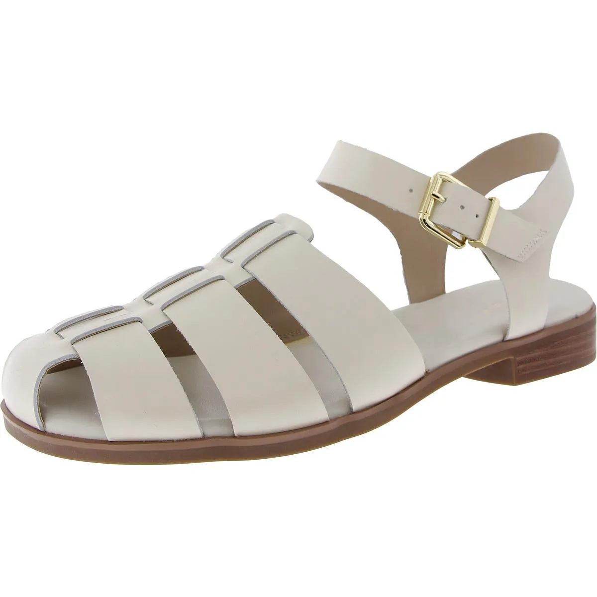 Gretty Womens Faux Leather Strappy Fisherman Sandals
