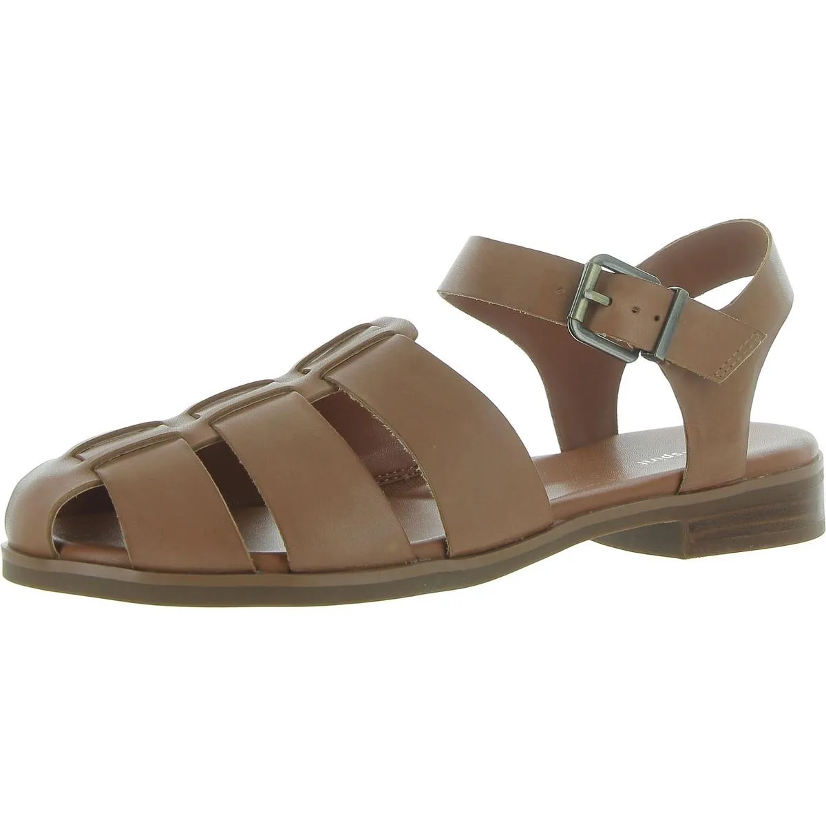 Gretty Womens Faux Leather Strappy Fisherman Sandals