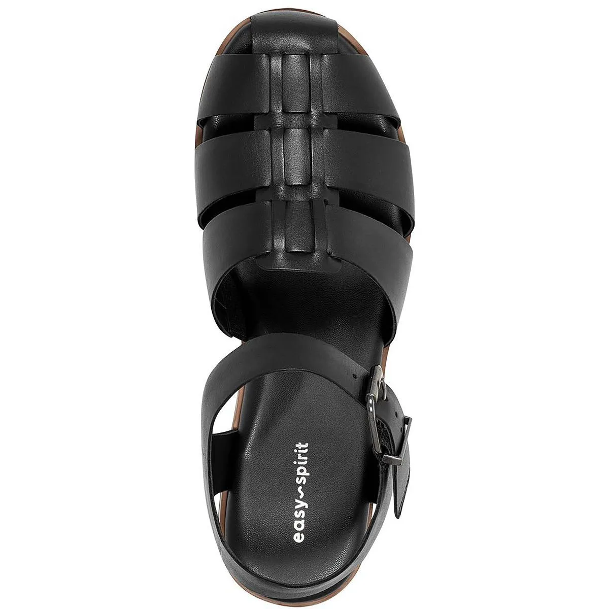 Gretty Womens Faux Leather Strappy Fisherman Sandals